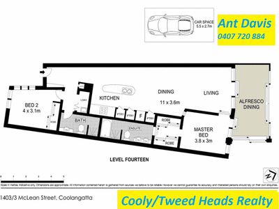 1403 / 3 McLean Street, Coolangatta