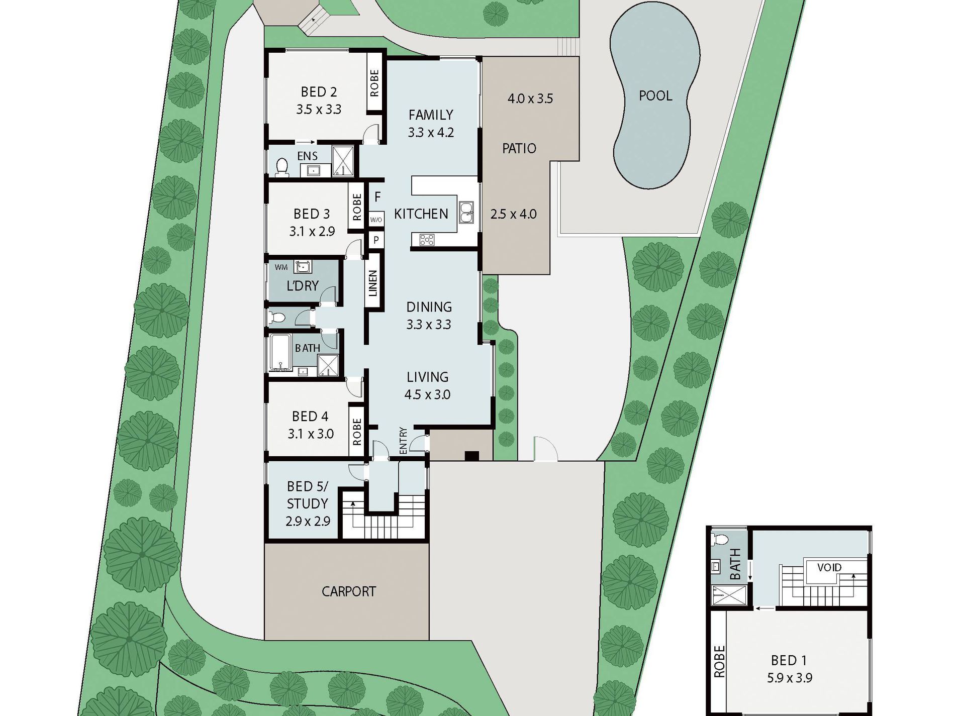 165 Panorama Drive, Rosemount Floor Plan