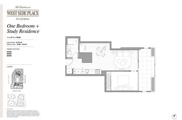 Tower D 1Bed+Study / 648 Lonsdale Street, Melbourne