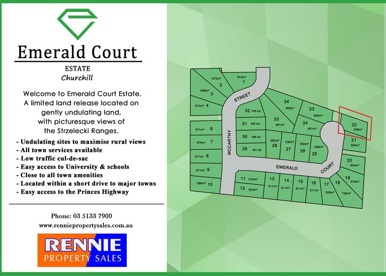 Lot 22 Emerald Court, Churchill