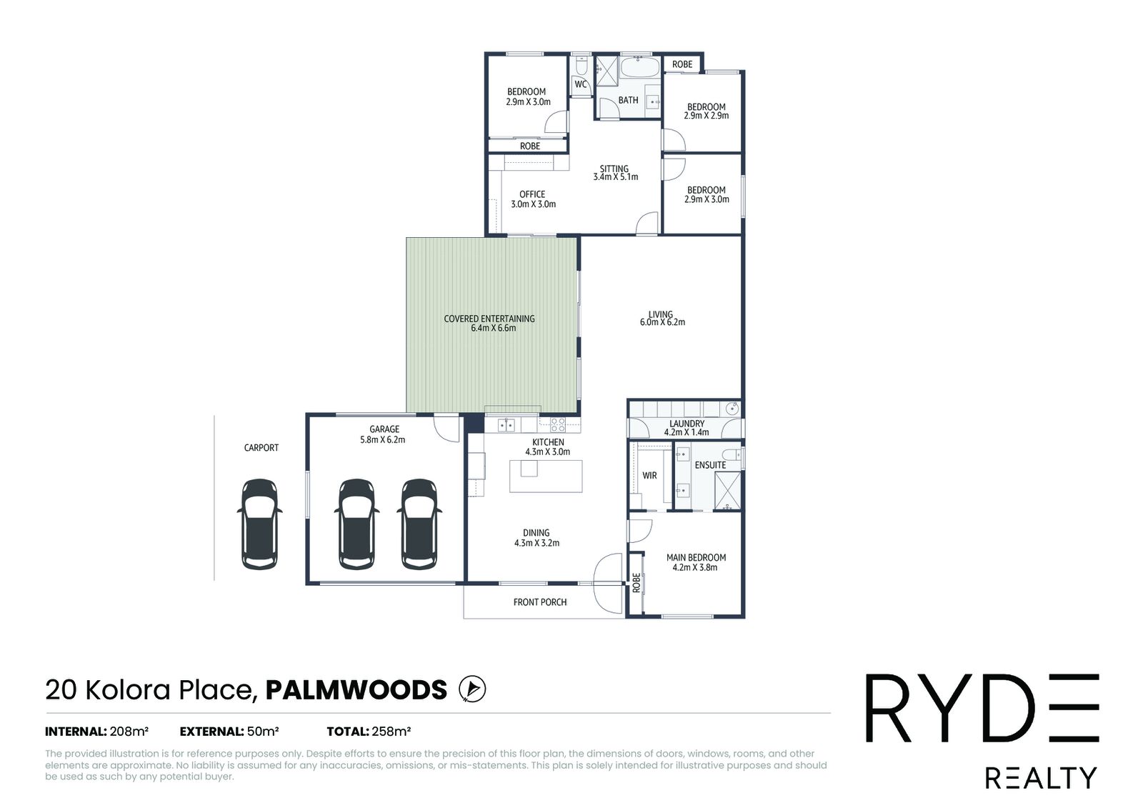 Floorplan, 20 Kolora Place, Palmwoods