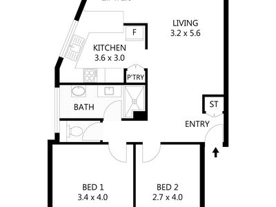13 / 23A Cleveland Terrace, North Ward