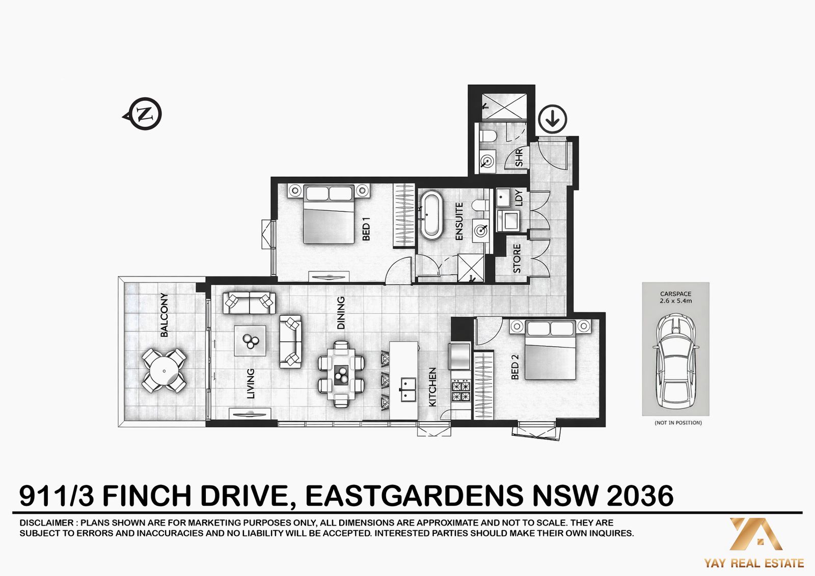 911 / 3 Finch Drive, EASTGARDENS floorplan