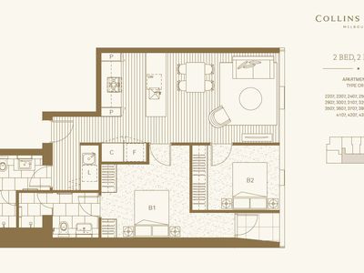 4107 / 464 Collins Street, Melbourne