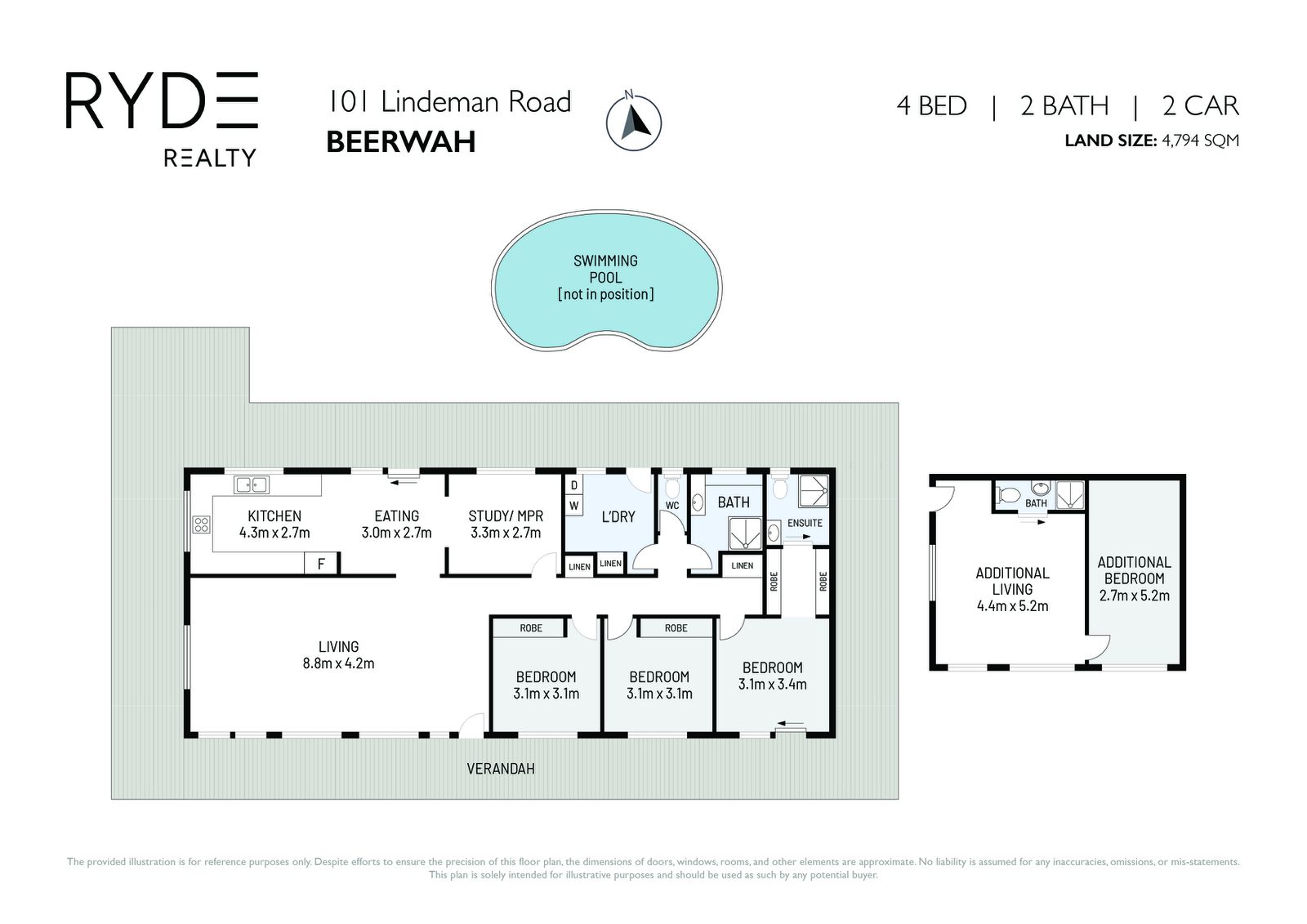 Floorplan, 101 Lindeman Road, Beerwah
