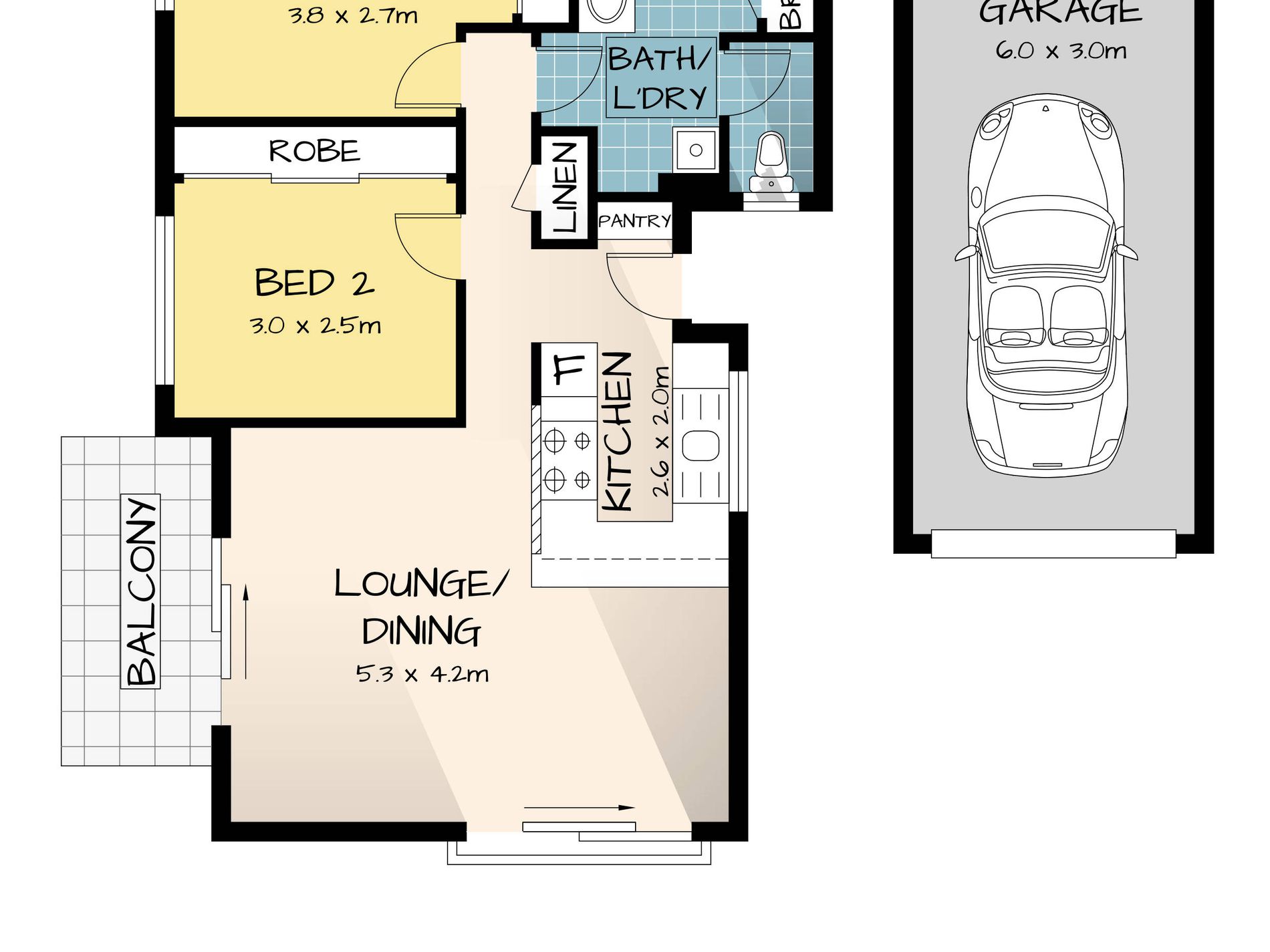 2 / 13 Muraban Street, Mooloolaba Floor Plan