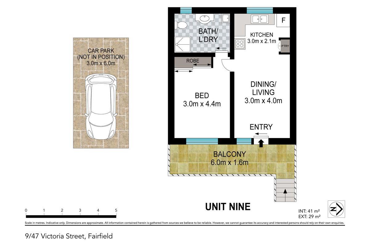 9 / 47 Victoria Street, Fairfield Floor Plan