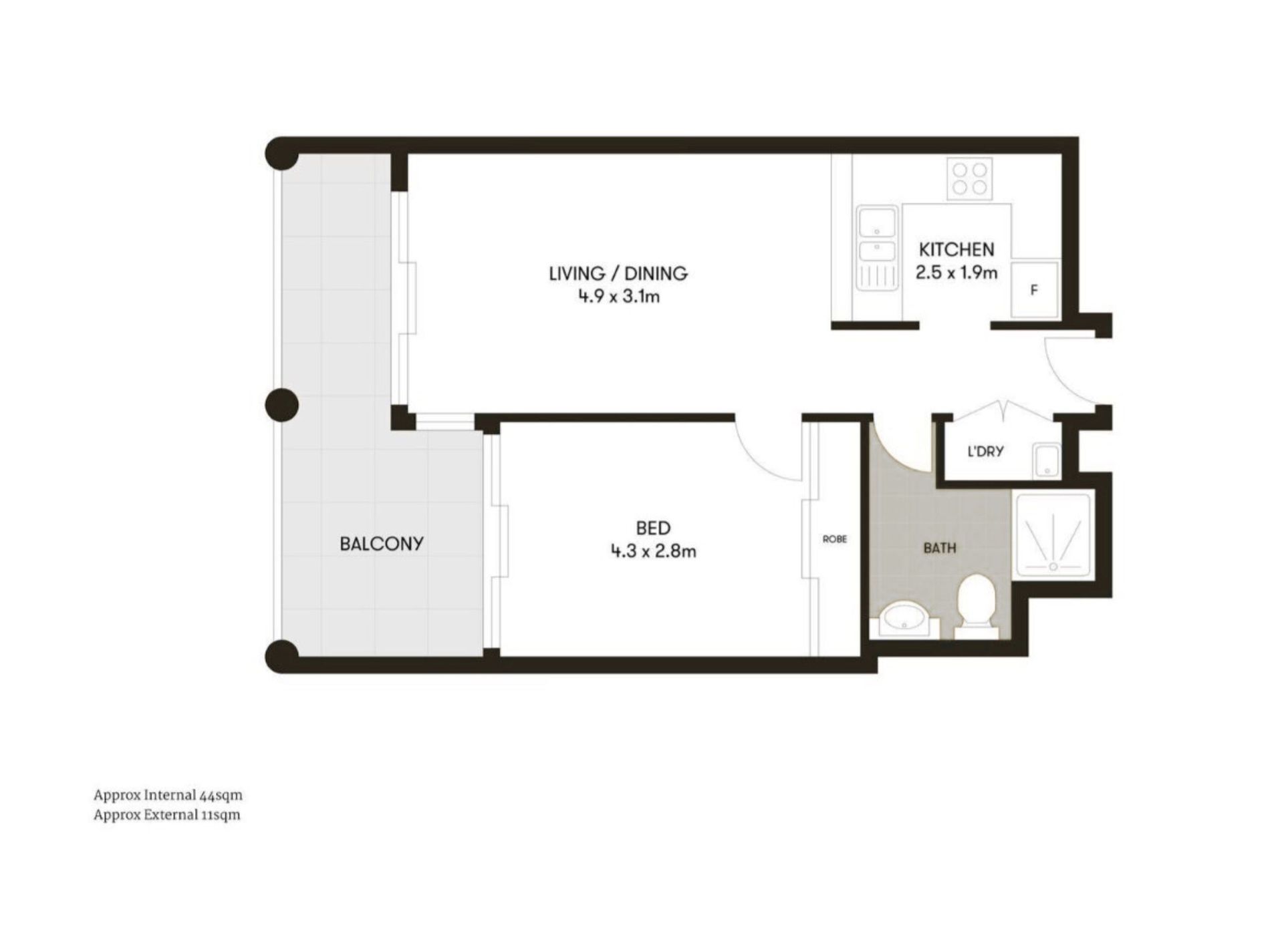 1703 / 1 Hosking Place, Sydney