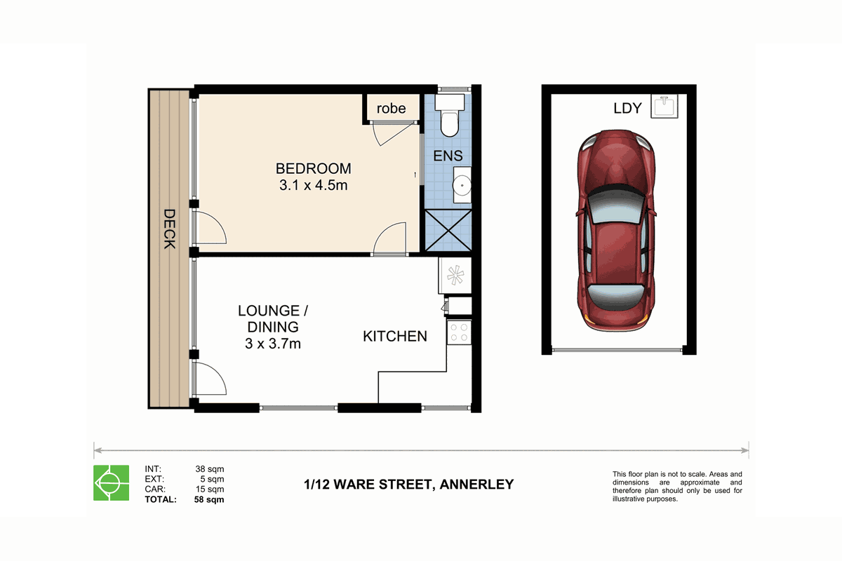 1 / 12 Ware Street, Annerley Floor Plan