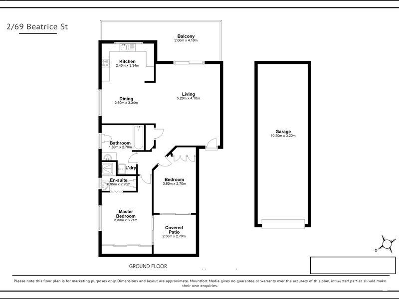 2/69 Beatrice Street, Taringa Floor Plan