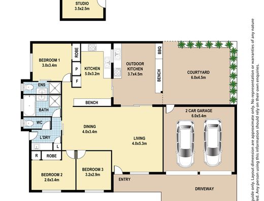 Bright and Breezy 3 Bed Home with Fruit image 19