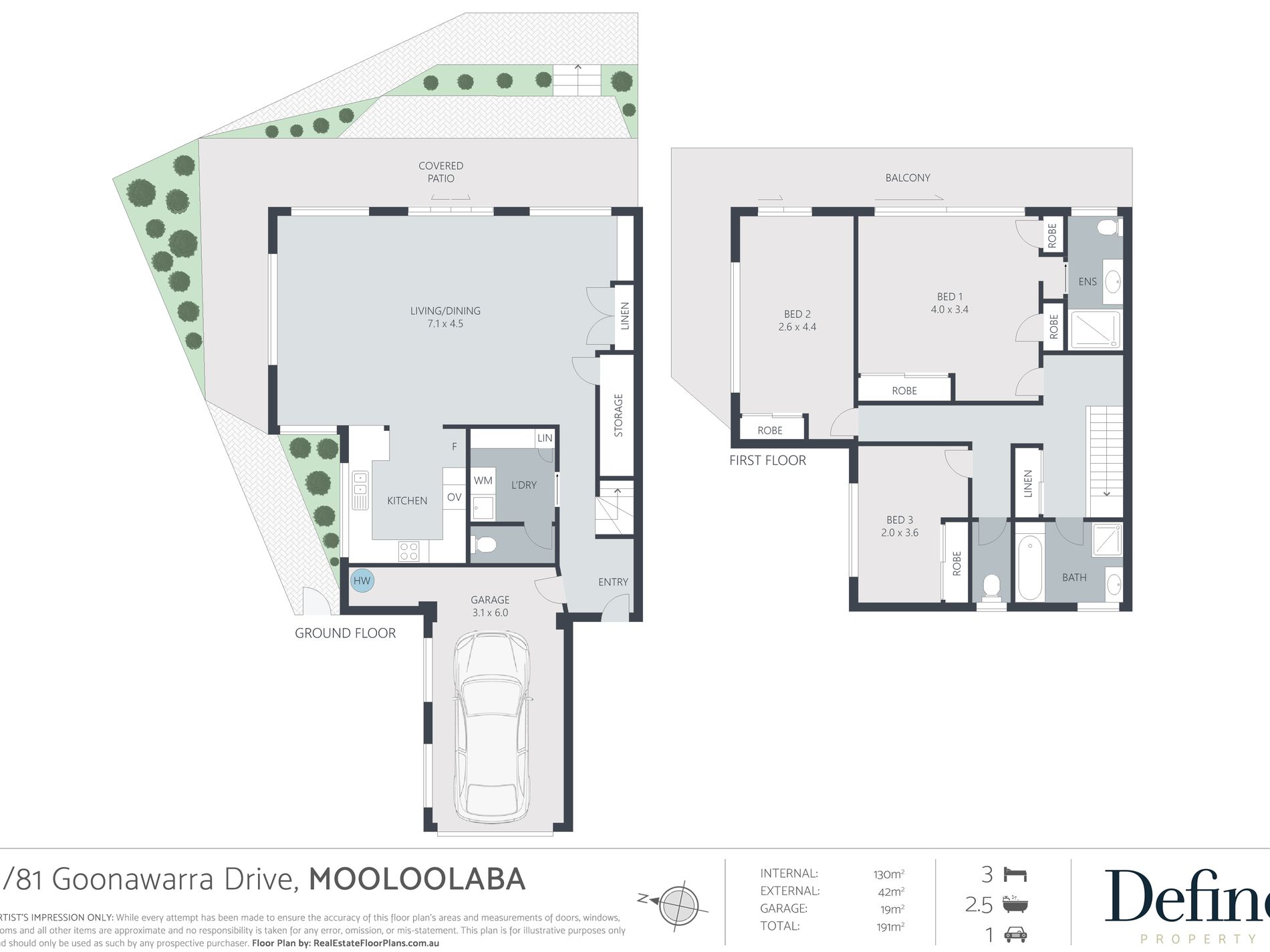1 / 81 Goonawara Drive, Mooloolaba Floor Plan