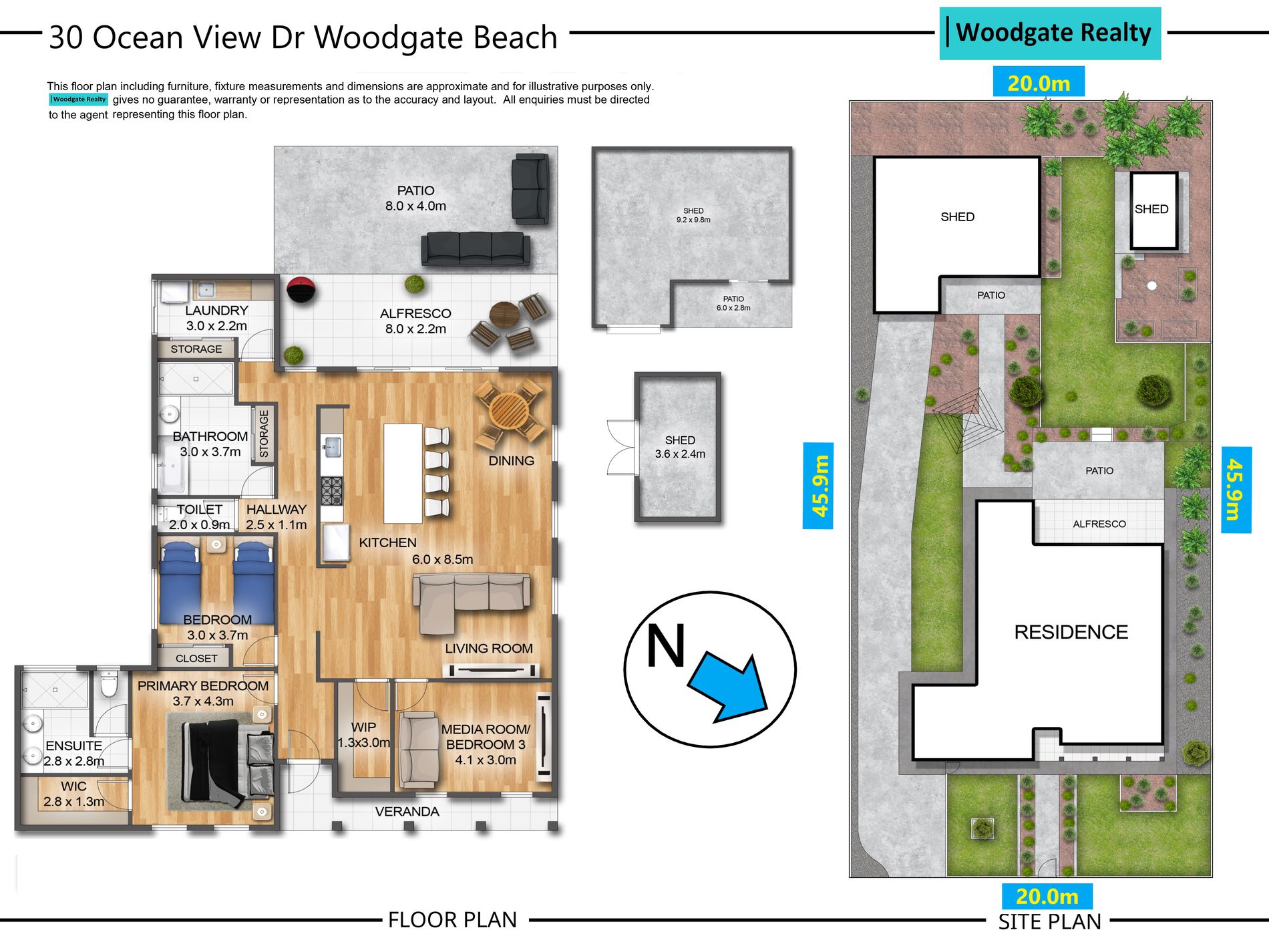 30 OCEAN VIEW DRIVE, Woodgate