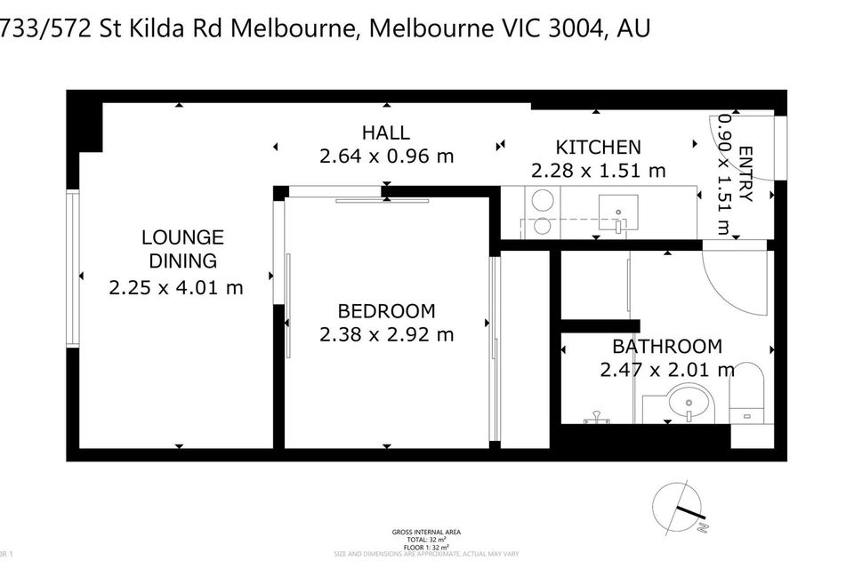 733 / 572 St Kilda Road, Melbourne