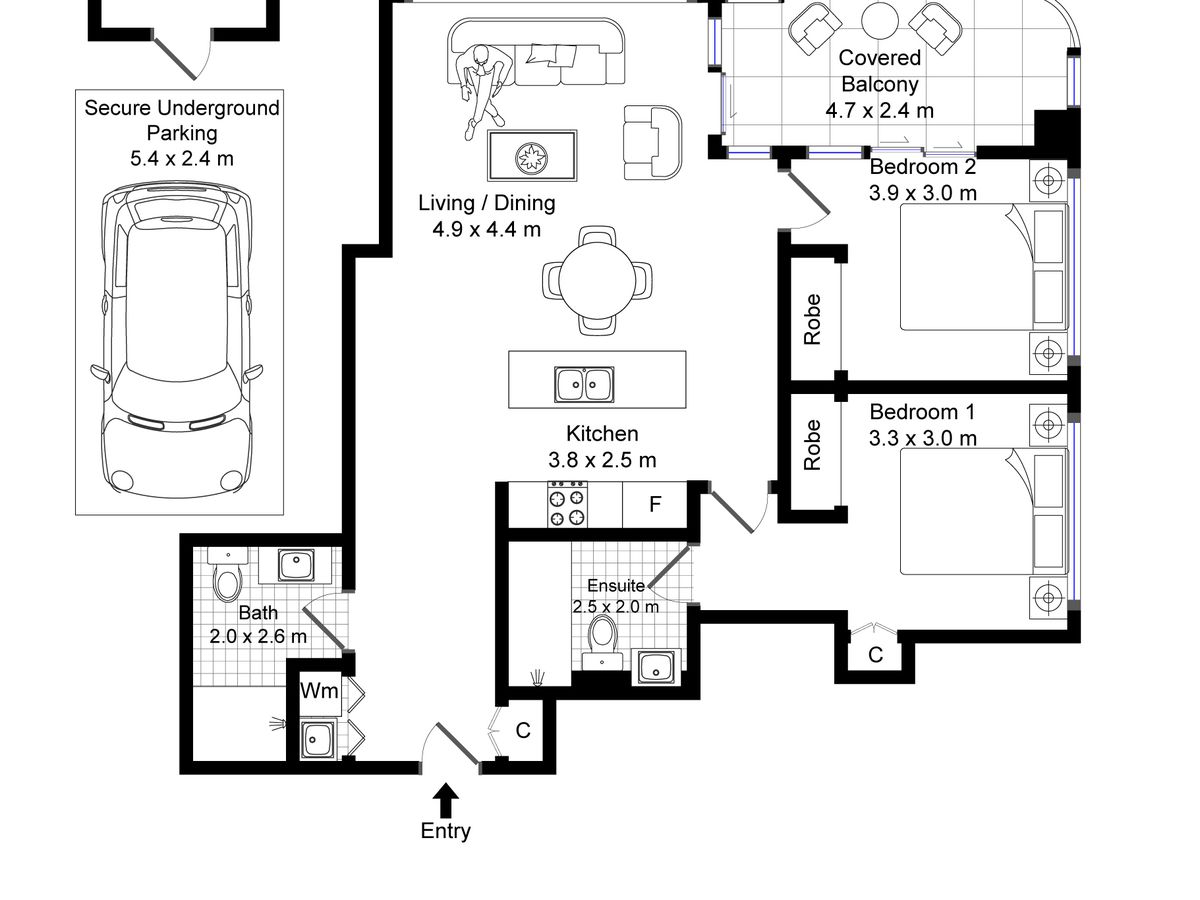 1203 / 88A Christie Street, St L...