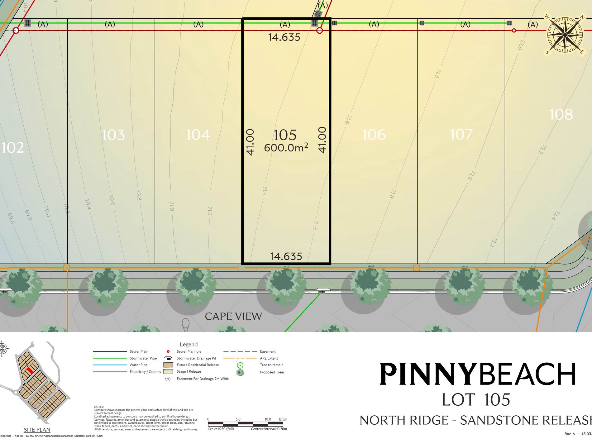 Lot 105, Cape View, Pinny Beach