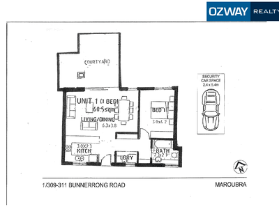 1 / 309-311 Bunnerong Rd, Maroubra