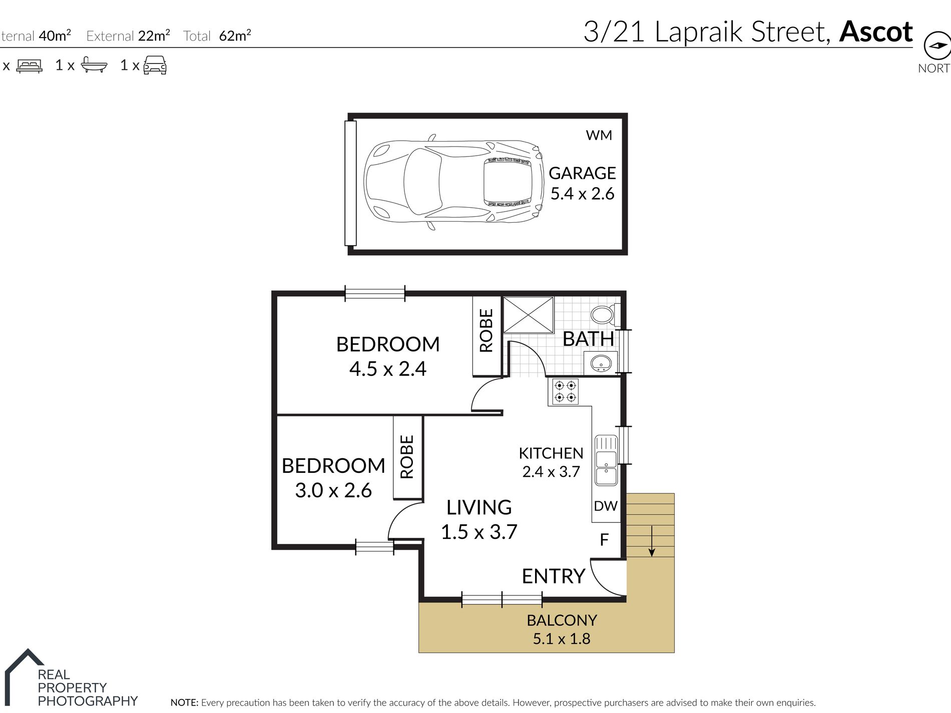 3 / 21 Lapraik Street, Ascot