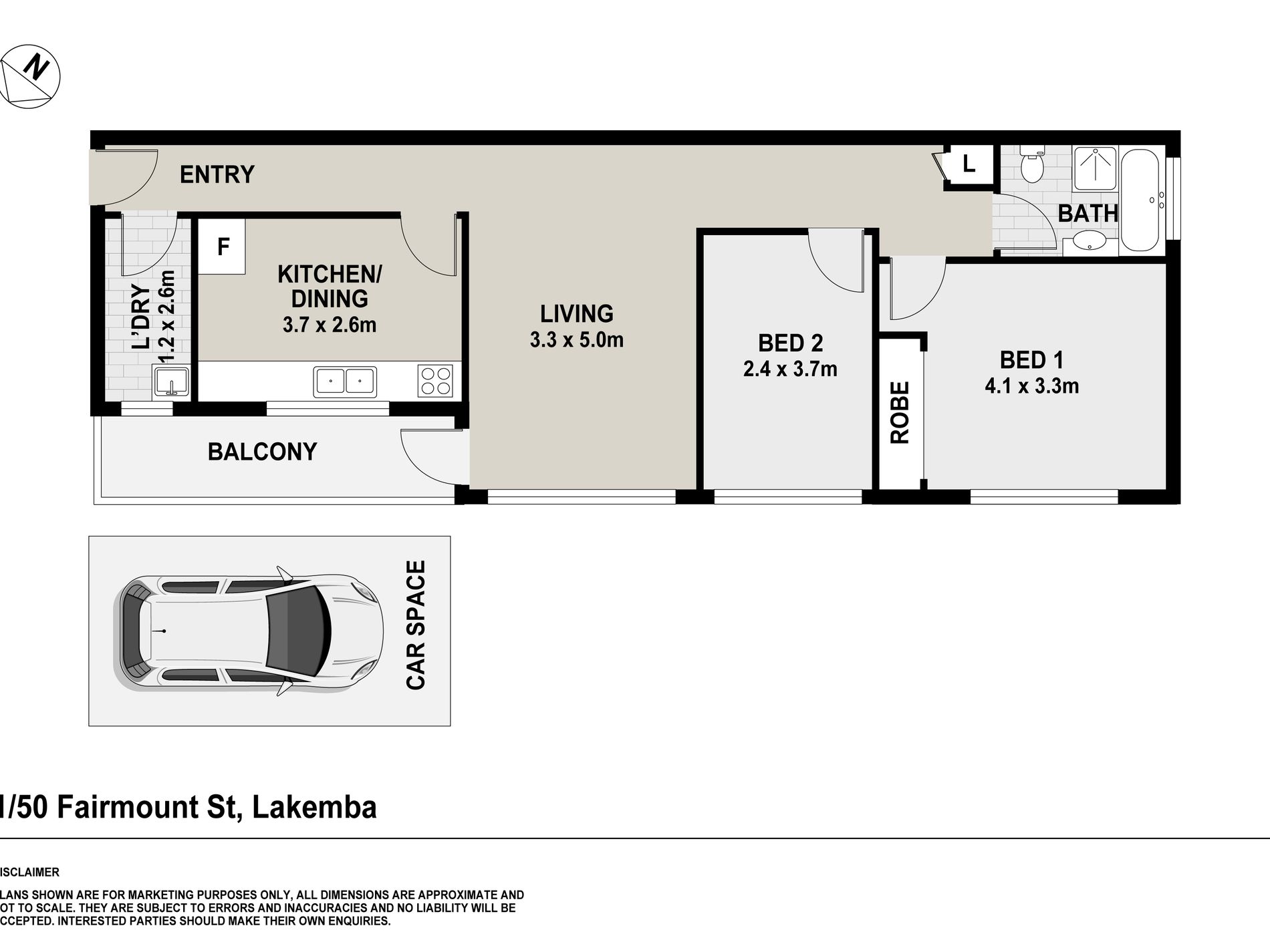 1 / 50 Fairmount Street, Lakemba