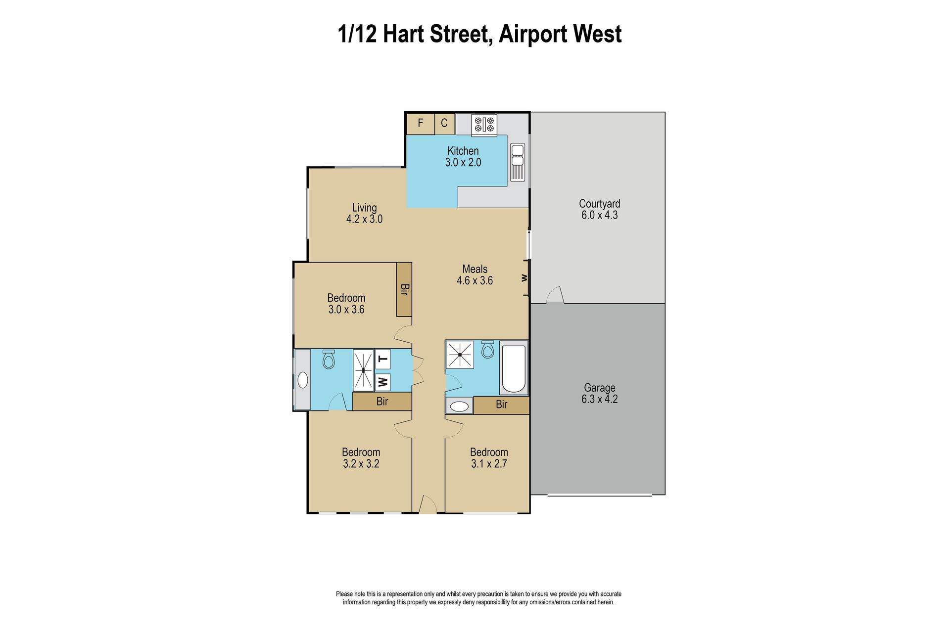 1 / 12 Hart Street, Airport West