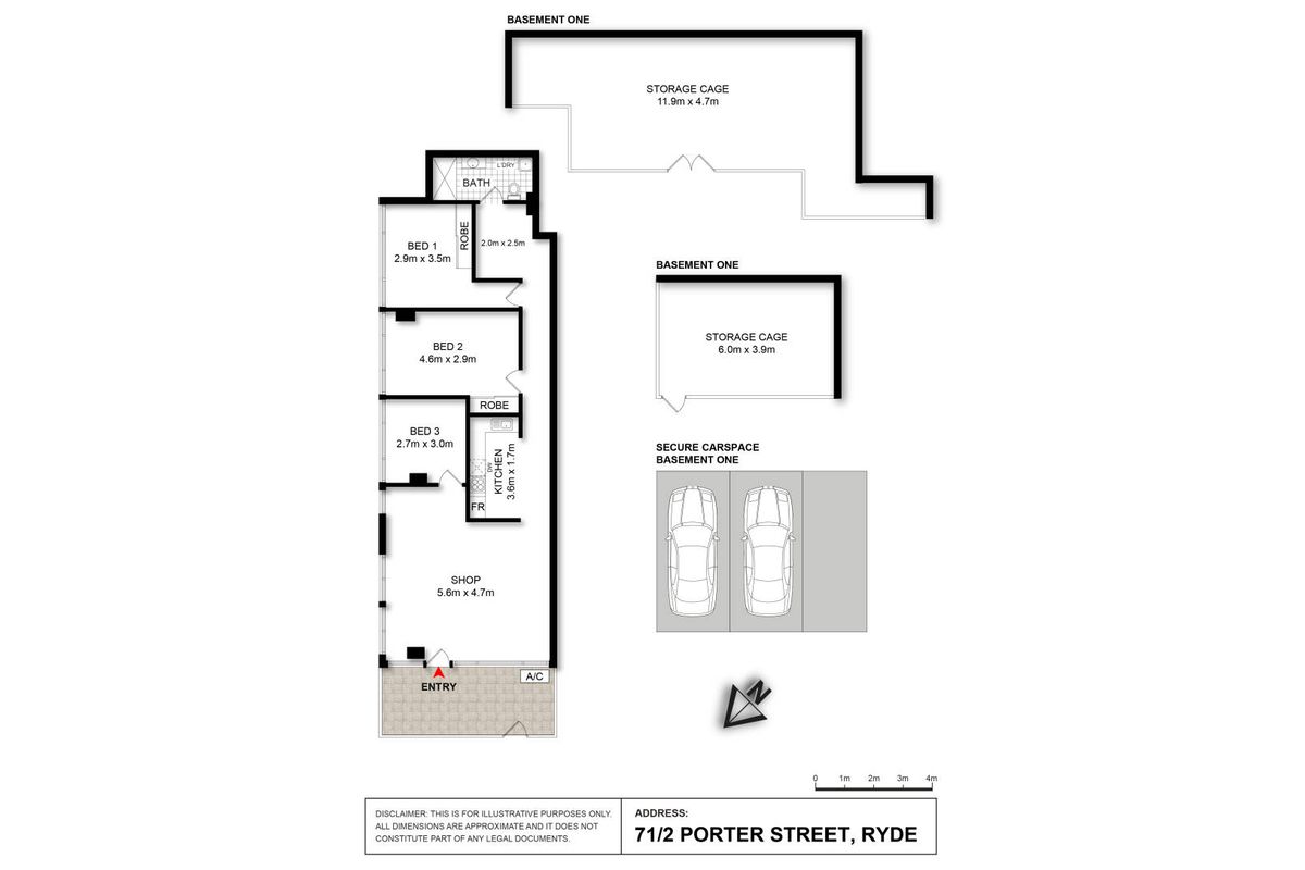71/2 Porter Street, Ryde Floor Plan